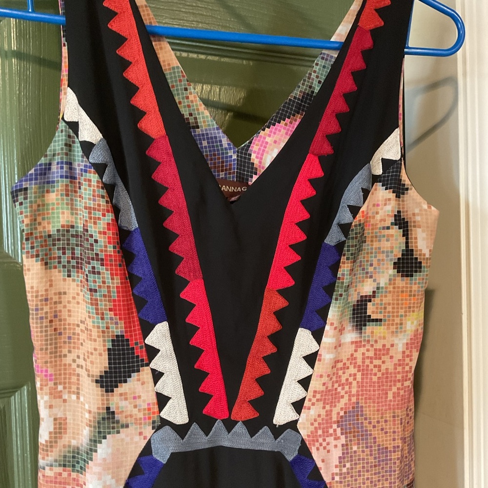 Colorful Patterned and embroidered Maxi Dress - Picture 3 of 3